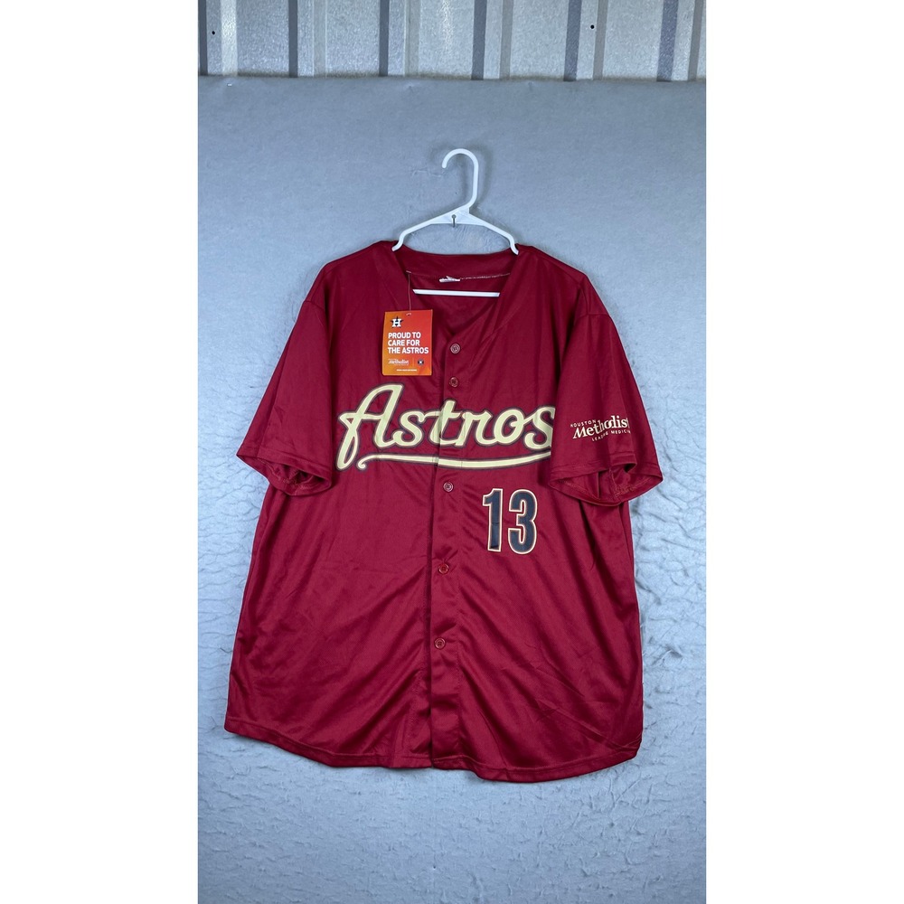 Houston Astros Baseball Jersey Mens XL Maroon New Billy Wagner 13 Houston